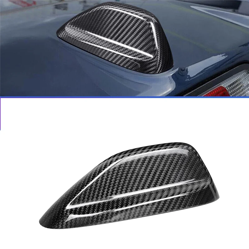 자동차 탄소 섬유 지붕 상어 지느러미 안테나 쉘 트림 커버 Dodge Durango14-24 Ram 18-24 Jeep Grand Cherokee 21-24