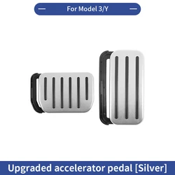Introducing the Anti - Slip Foot Rest Cover for Accelerator and Brake Pedals (Silver)