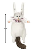 Cute Simulated Cat Designer Backpack Women Kawaii Soft Plush Trendy Backpack Purse for Woman School Bag Gift for Girls - Image 6