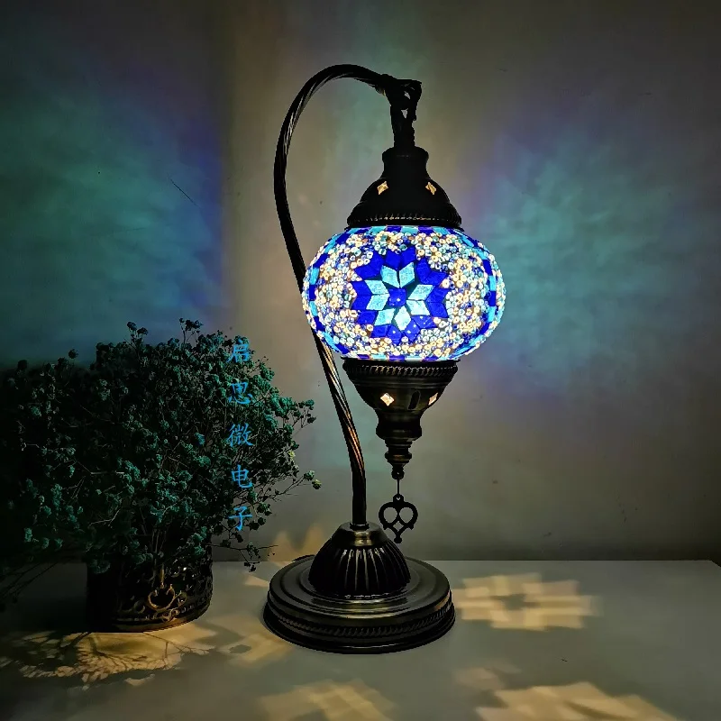 DIY Turkish Mosaic Swan Table Light Material Package Handmade Night Lamp Lovers Parent-child  Birthday Gift Lampe De Chevet 5