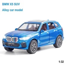 

1:32 BMW X5 SUV Car Model Die-casting Alloy Simulation Toy Car Model Sound and Light Children's Toy Gift Collection