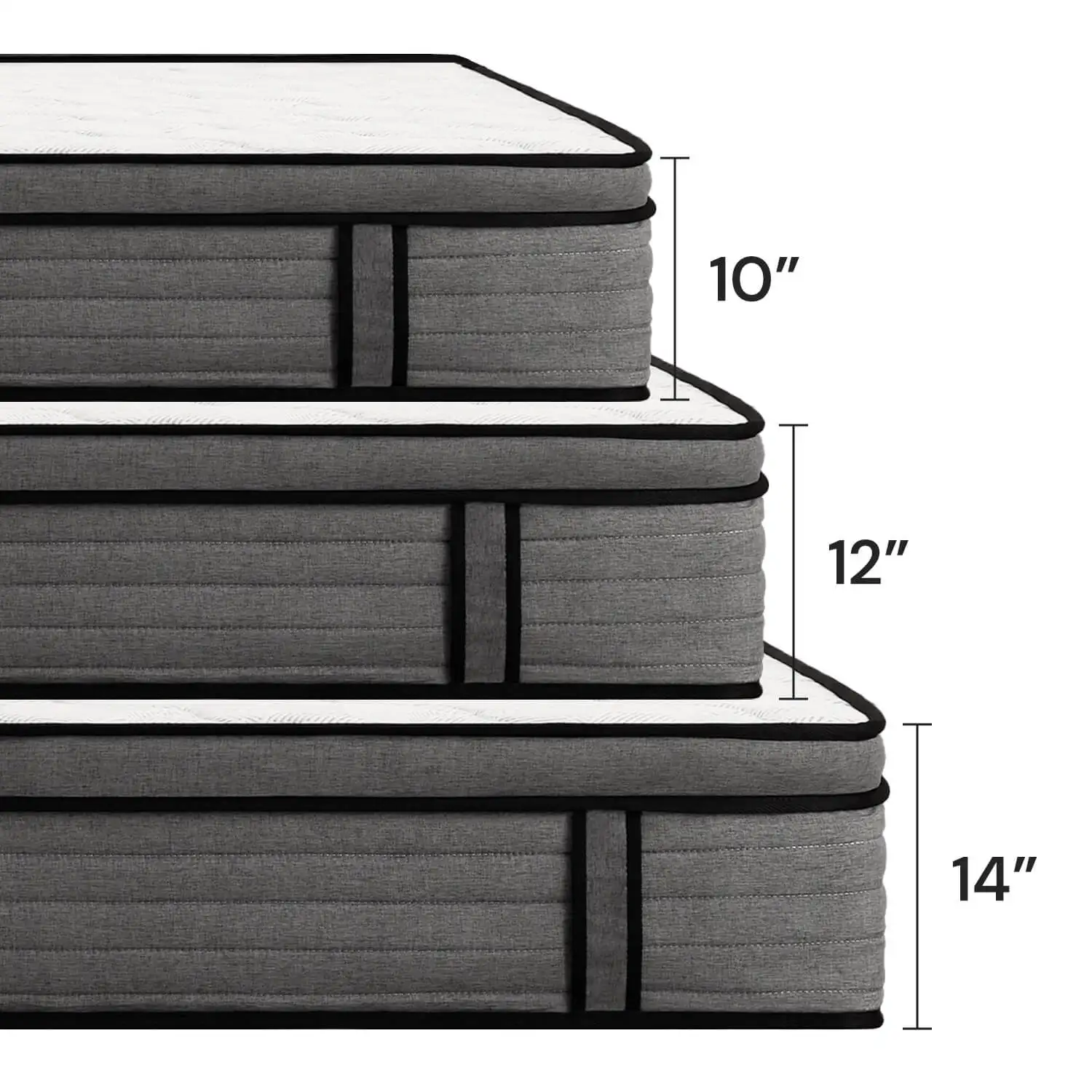 Queen Size Hybrid Mattress in a Box, Pocket Springs for a Cool Sleep,Pressure Relief, Medium Firm Feel with Motion Isolation 5