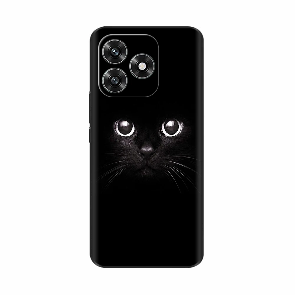 Black Silicone Shockproof Phone Case - Soft Back Cover and Protective Shell