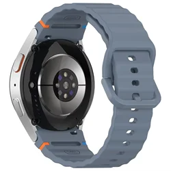 Enhanced Sport Silicone Watch Strap - Original Wristband for Samsung Galaxy Watches (Official blue)