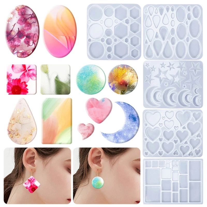 Jewelry Mold Silicone Jewelry Making Moulds Jewelry Accessories for Hand-Making Dropship diy crystal resin heart rectangle pendant mold unique accessories resin moulds dropship