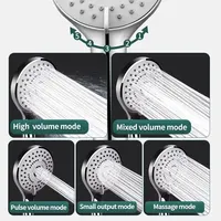 Bathroom Pressurized Hand Shower Package Accessories Shower Nozzle Large Water Output 5 Models Universal Adaptation Save Water 2