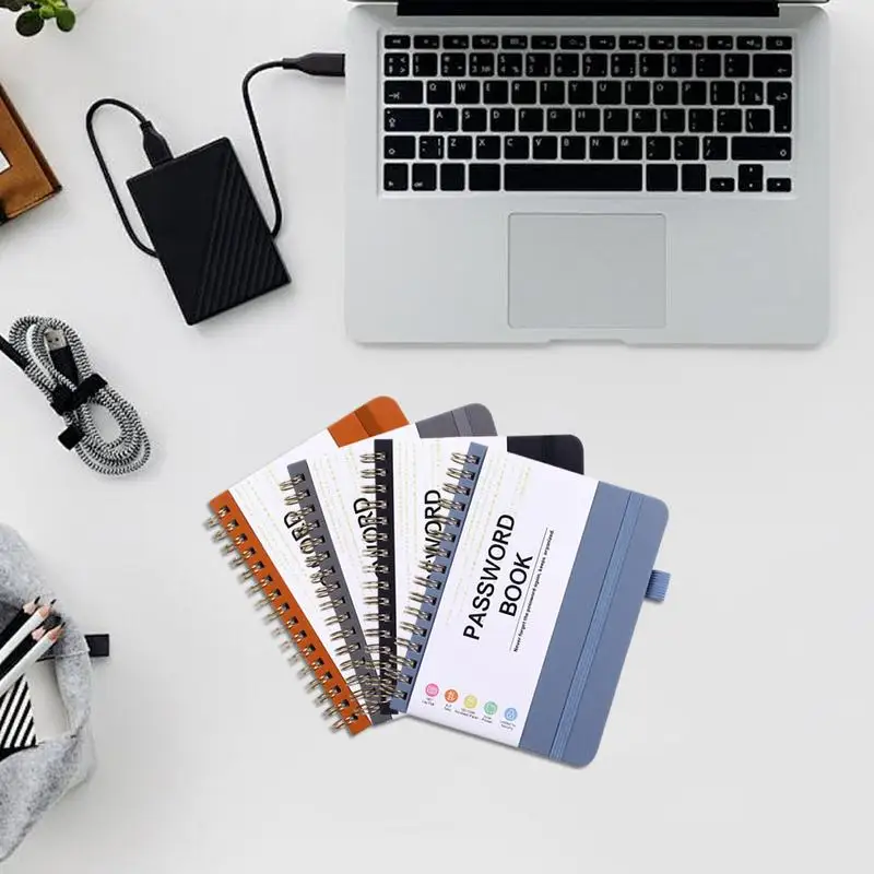 

Компактная книга-адресник в твердом переплете с паролем A6, легко носить с собой, безопасный органайзер для важного сайта