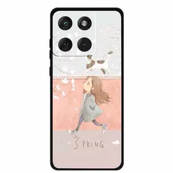 Cute Cat Iridescent Marble Soft Silicone Phone Case for Moto Edge 70 5G (W03.CH.62)