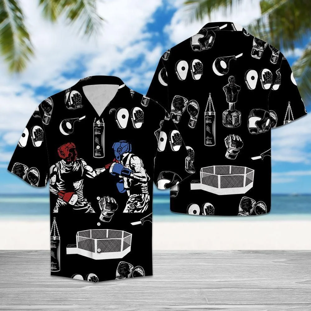 

Tessffel Boxing Fighter Sportsman Custom Name 3DPrint Hawaiian Shirts Beach Shirts Summer Harajuku Casual Funny Streetwear 3A