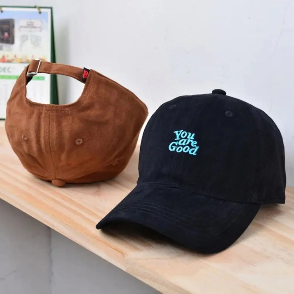 Korean Style English Embroidery Baseball Cap Visor Cap Summer Anti-UV Sun Hat Casual Peaked Trucker Hip Hop Gorras