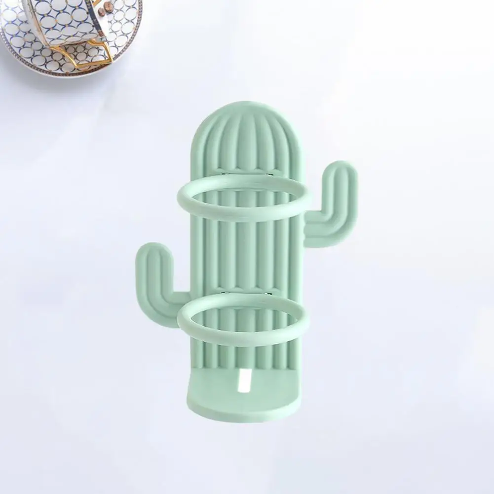 Toothbrush Holder Space-saving Cactus Toothbrush Holder Easy Installation Waterproof Bathroom for Wall for Mirror