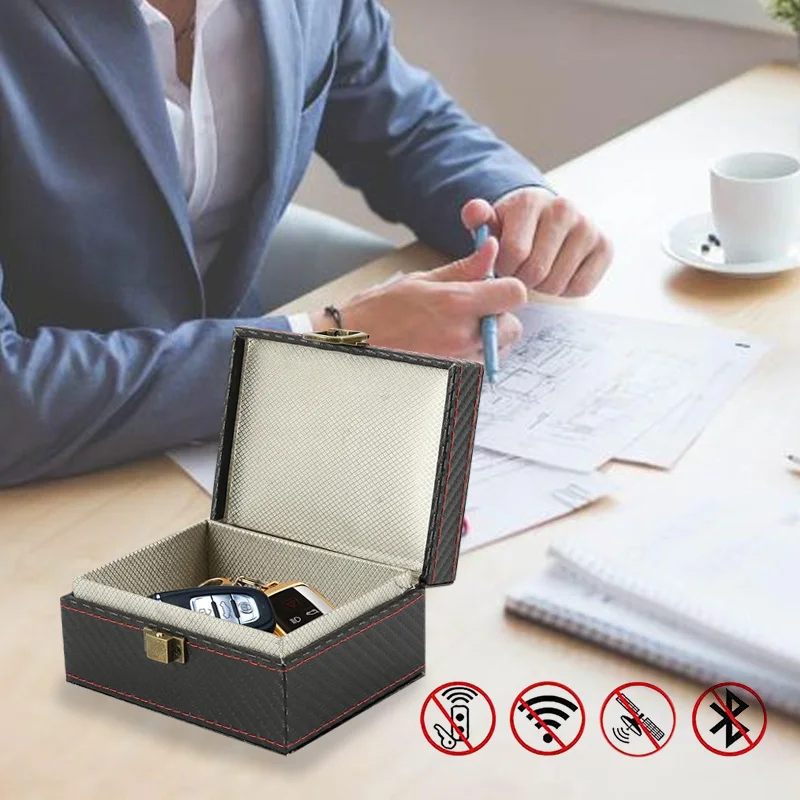 Scatola Di Blocco Segnale Senza Chiave Per Auto Protezione Antifurto Per Portachiavi Scatola Faraday Per Telefono Cellulare A Prova Di Radiazioni