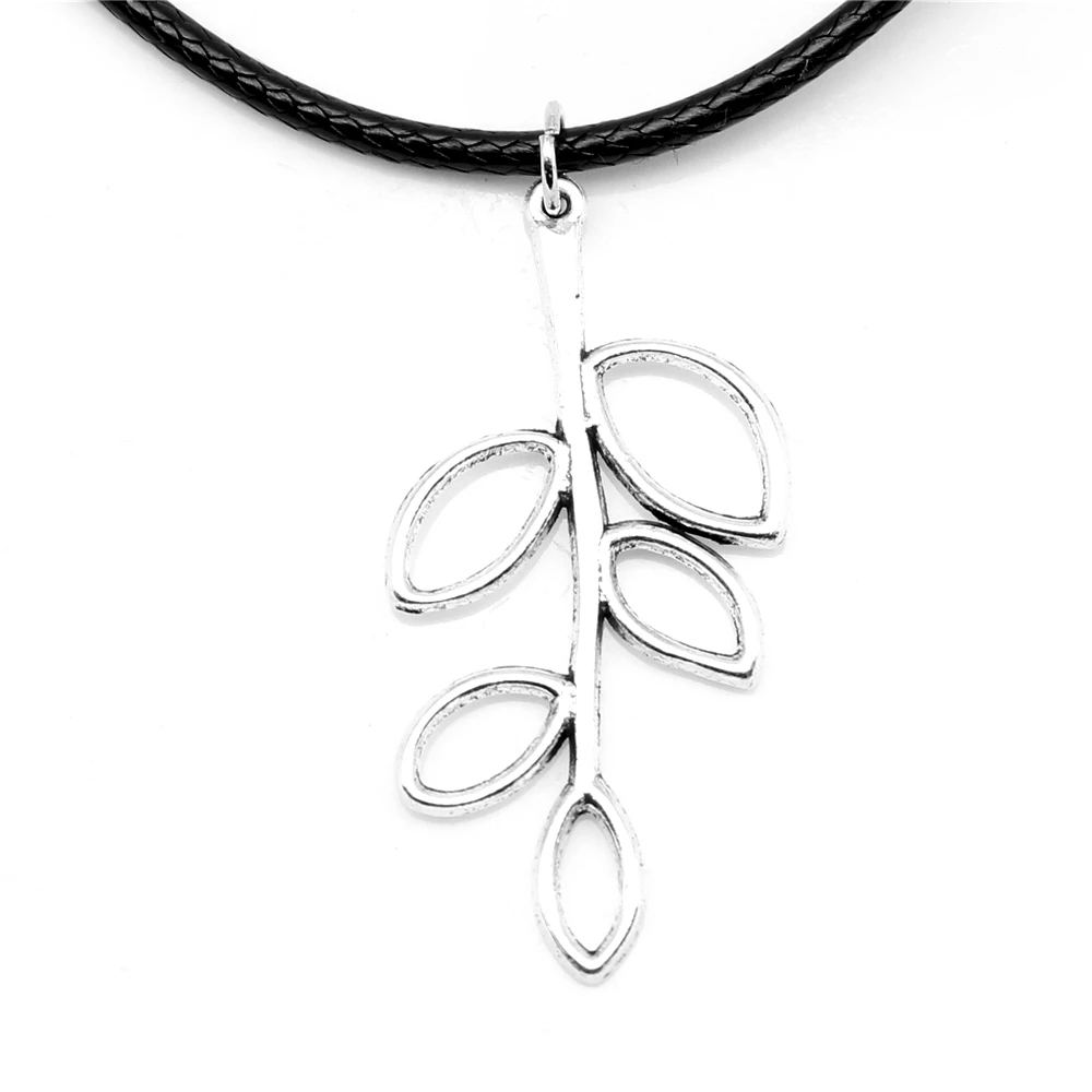 

1 Piece Tree Leaves Necklac For Man Beautiful Jewelry 19x38mm