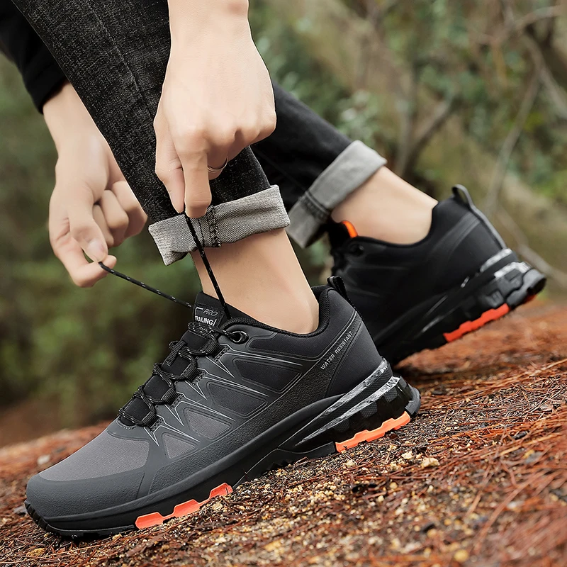 Men's Oversized Golf Shoes, Mesh Breathable Spring and Autumn Sports Shoes, Men's Outdoor Travel Shoes, Spikeless Sports Shoes