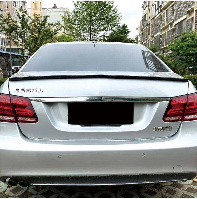 

For Mercedes Benz W212 E180 E200 E260 E300 E320 E400 4-door Sedan 2008-2015 High Quality ABS Spoiler Rear Case Trim