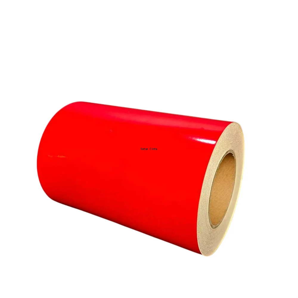 5cm/10cm/15cm/20cm*5m Red Reflective Tapes Glass Bead Plain Reflectors Waterproof Adhesive Stickers For Cars Truck Warning Signs