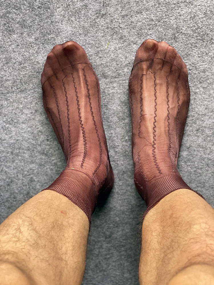 Nylons Socks Men Socks Mesh Style Businessman Leisure Socks Treding Mature Man Hormones