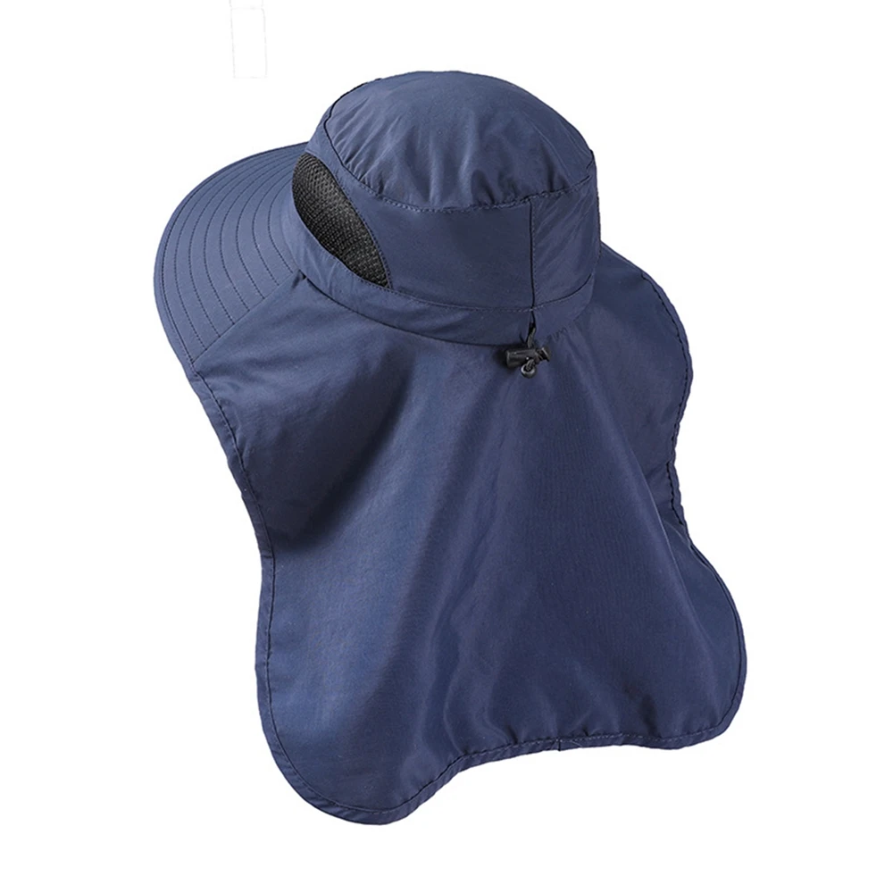Sun Hat with Neck Flap Sun Protection Outdoor Hiking Hat Safari Caps for Men And Women Mesh Fishing Breathable