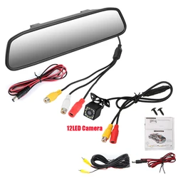 12V Rear View Camera with 4.3 HD Screen and Parking Monitor System (Mirror camera)