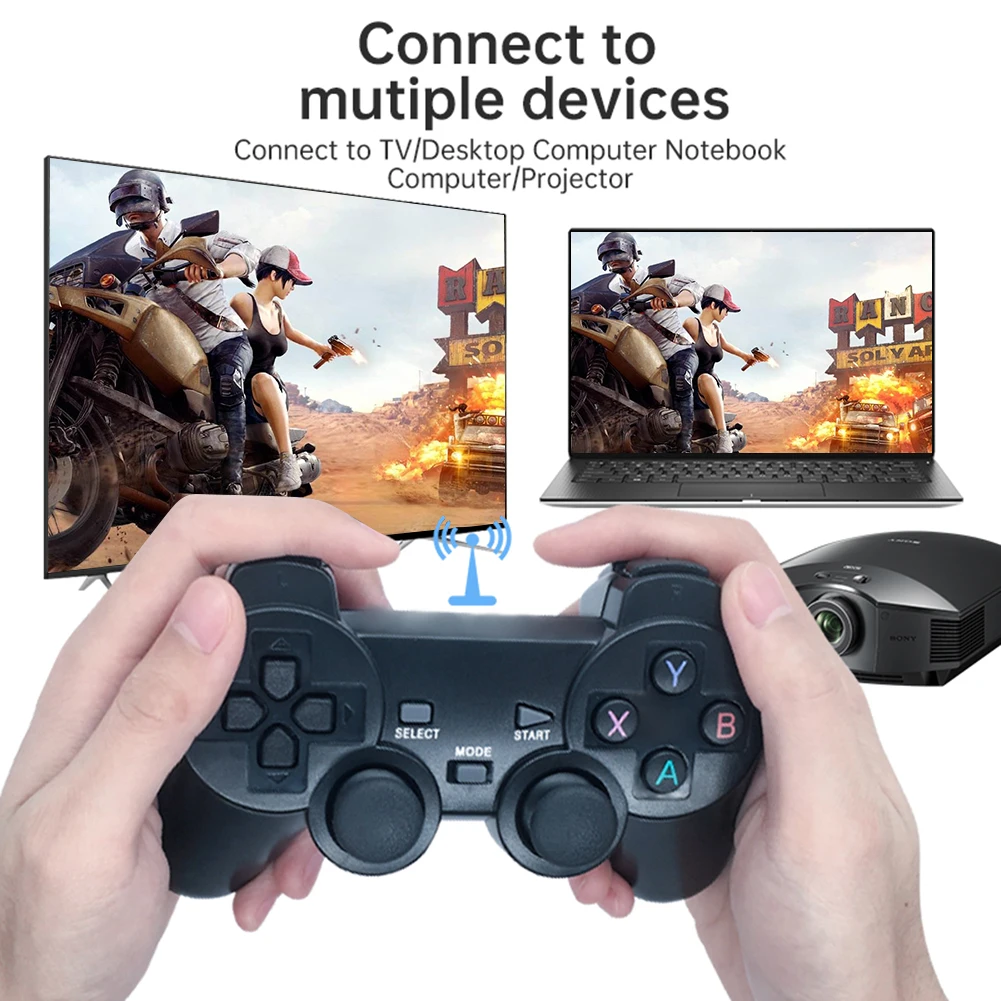 M8 2.4G Video Game System 2 Wireless Controllers Support 9 Emulators
