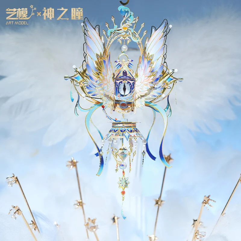 MMZ MODEL MU 3D Metal Puzzle Pupil of God Devil's eye model kits DIY 3D Laser Cut Assemble Jigsaw Toys GIFT For Adult Children 4
