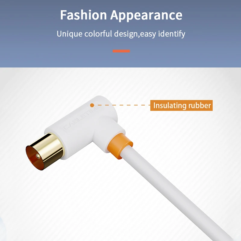 High-Quality 90-Degree Digital TV Audio and Satellite Antenna Cable