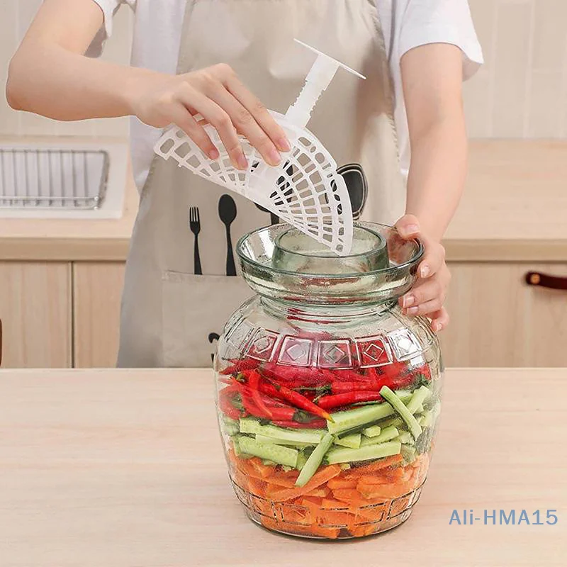 

Пластиковый держатель для пищевых сосудов, для компрессии в Kimchi Jar, банка для пищевых сосудов, инструмент для домашнего приготовления, кухонные приспособления для кимчи