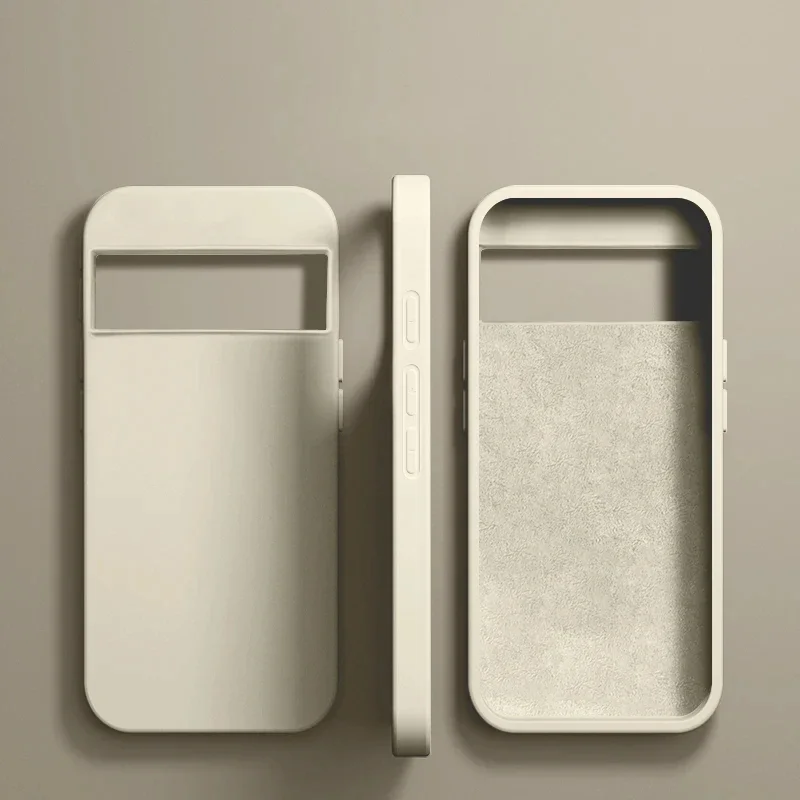 Luxury Liquid Silicone Shockproof Soft Phone Case - Plain Back Cover