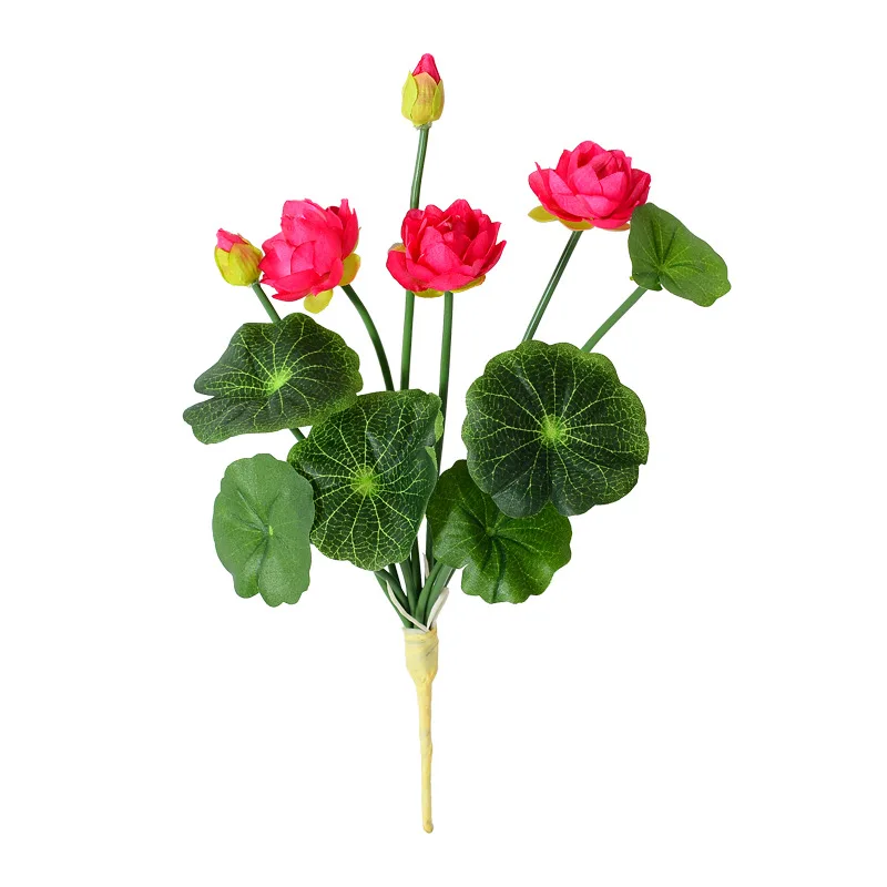 Elegant Artificial Lotus Water Lily Decoration for Home and Hotel Interiors