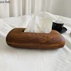 Solid Wood Walnut Tissue Box Bedroom Living Room Home Desktop Finishing Retro Tea Table Desktop Restaurant Tissue Storage Boxes 1