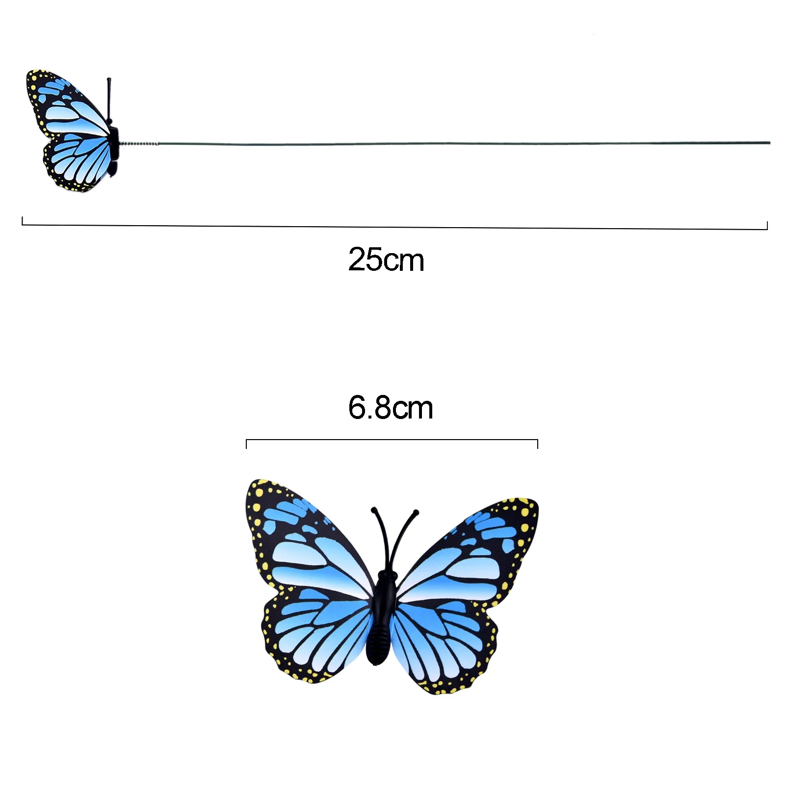 24-Piece Whimsical Butterfly Garden Stakes Set for Colorful Outdoor Decoration