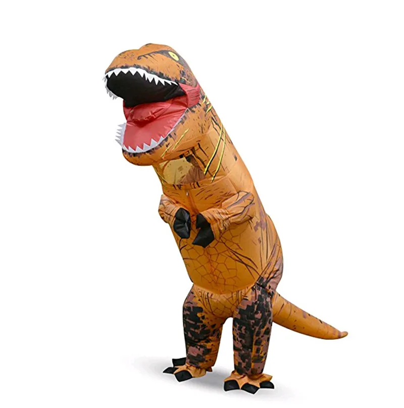 Disfraz inflable de dinosaurio para niños y adultos, traje de mascota t rex  de dibujos animados para Halloween, fiesta de carnaval, disfraces de  fantasía| | - AliExpress