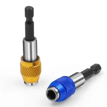 

Universal Multifunctional 1/4” Hex Shank Drill Bit Extension Magnetic Bit Holder Chuck Adapter Set for Hex Impact Bits
