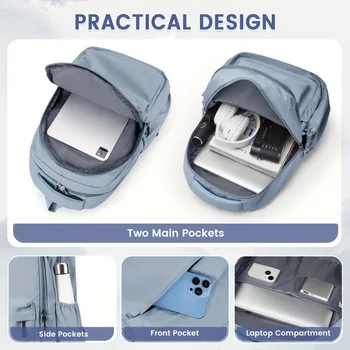 حقيبة ظهر لطلاب الجامعات، الفتيات في المدارس الثانوية، الفتيات في المدارس المتوسطة، متعددة الاستخدامات، مناسبة للأولاد، الاستخدام اليومي في الهواء الطلق. 5