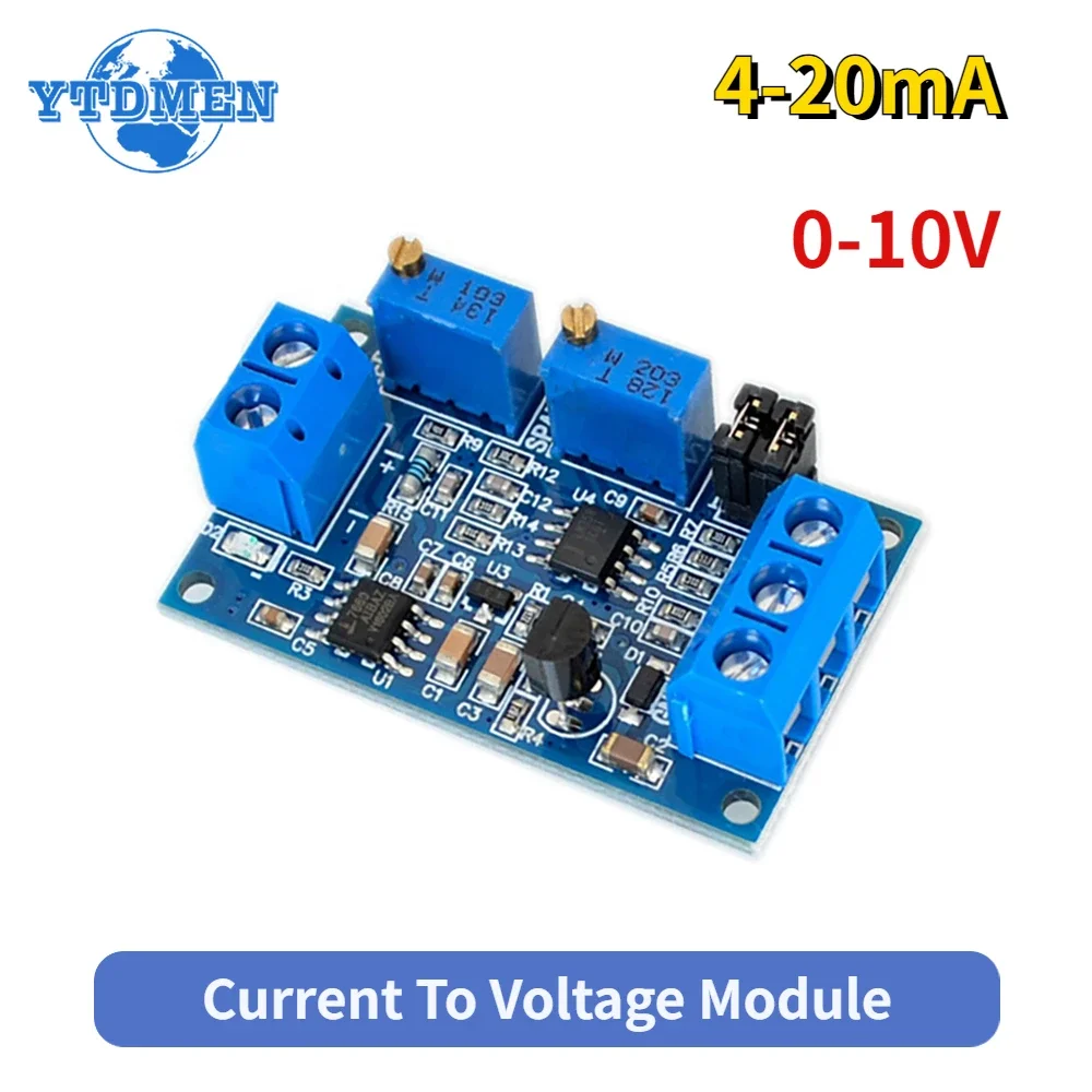 0 To 20mA/40mA To 0-3.3V 0-5V 0-10V Current To Voltage Converter Signal Conversion Module 0-20mA 4-20mA Voltage Transmitter