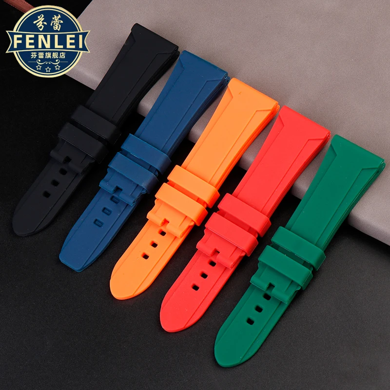 Cinturini In Silicone Da Uomo Per Fossil Panerai Diesel Dz4318 4496 7395 4323 Cinturino In Gomma Morbida Impermeabile 24Mm 26Mm Bracciale