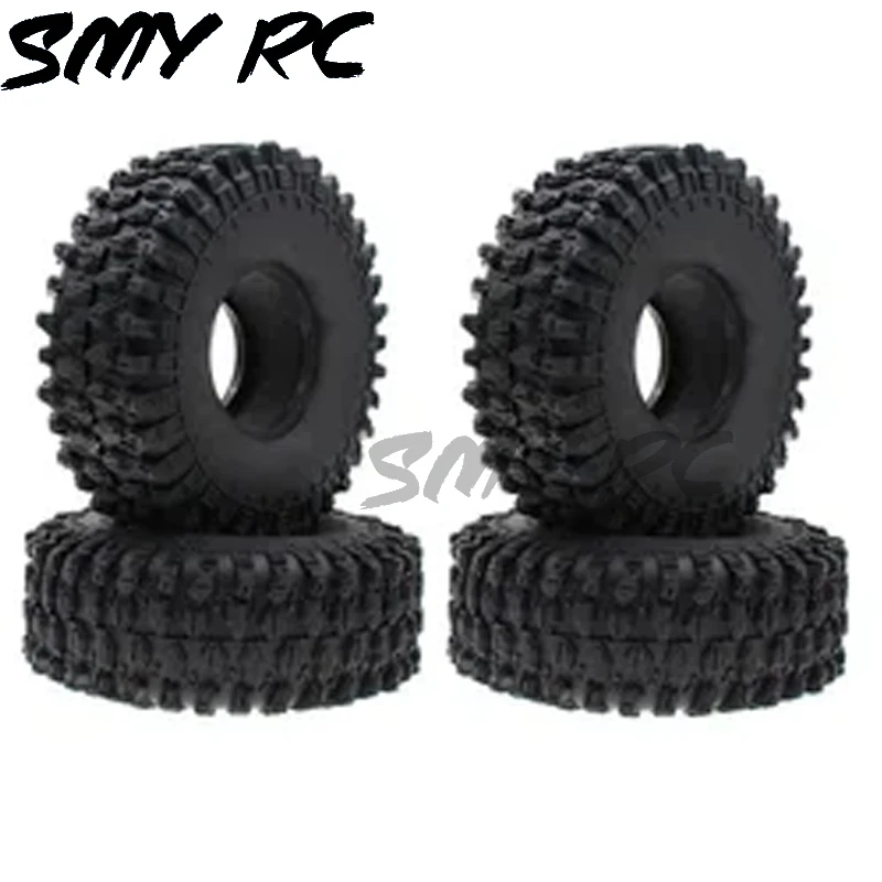 4 Pz 120Mm 1.9 "Gomma Rocks Pneumatici Pneumatici Ruota Per 1:10 Rc Rock Crawler Axial Scx10 90046 Traxxas Trx-4 Axi03007 D90 D110 Tf2