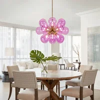 Nouveau Chambre d'enfant Chambre Designer Lustre En Verre Moderne Minimalement Salon Restaurant Lampe Suspendue Décor À La Maison Lumière LED 3