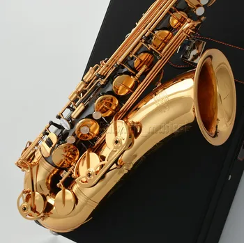 Handmade customization Tenor Saxophone Black nickel Gold luxury Case