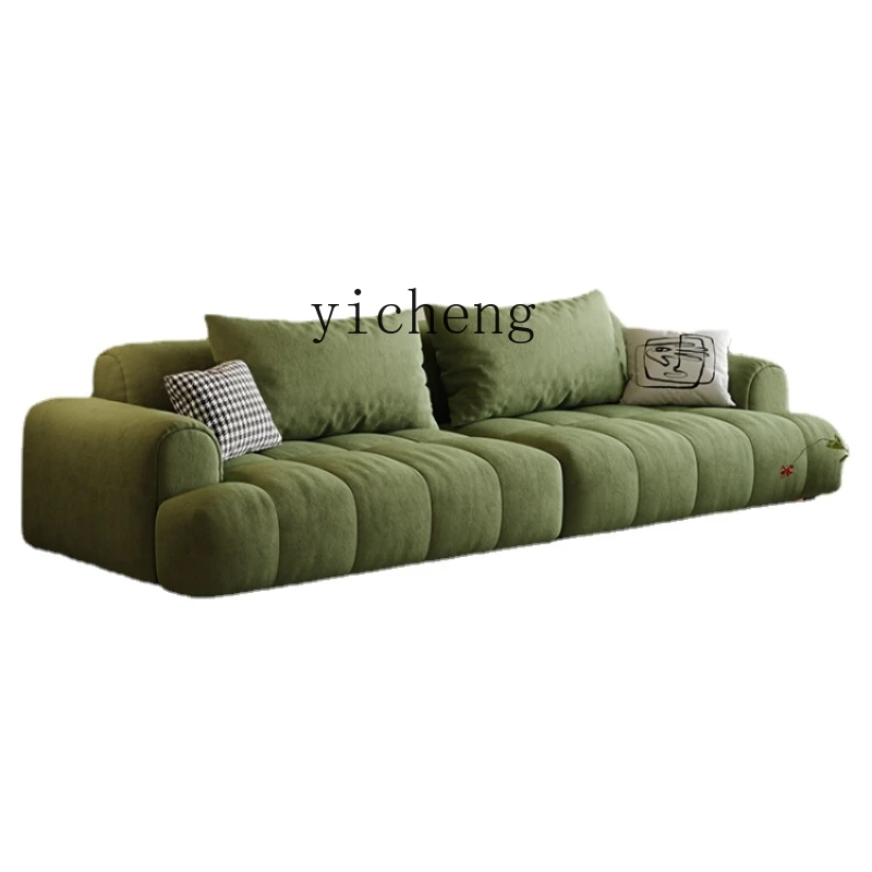

Zk Retro Style Cat Scratch Cloth Sofa Living Room Technology Flannel Piano Key Sofa