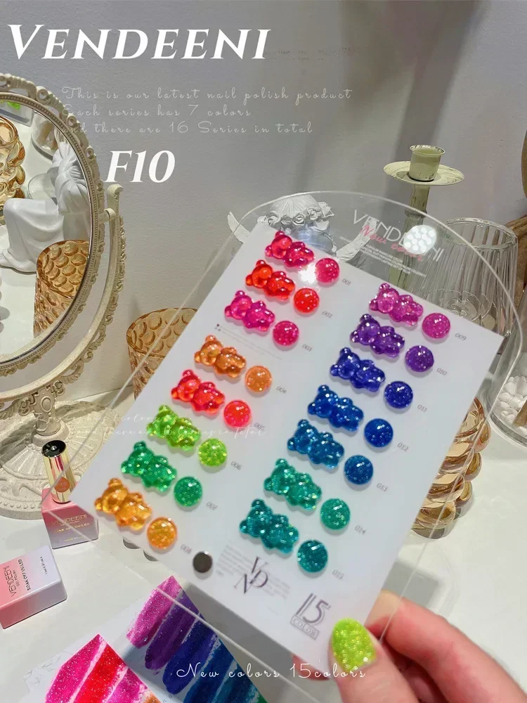 

New Reflective Glitter Sequins Nail Gel Polish Neon Color Full Coverage Pigment Nail Art Manicure Soak Off Enamel UV Gel Varnish