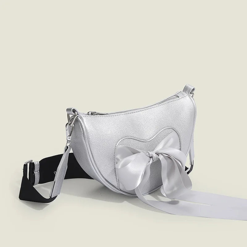 

Bow Dumpling Bag 2023 New Women's Sweet Fashion All-match Shoulder Crossbody Bag Trendy