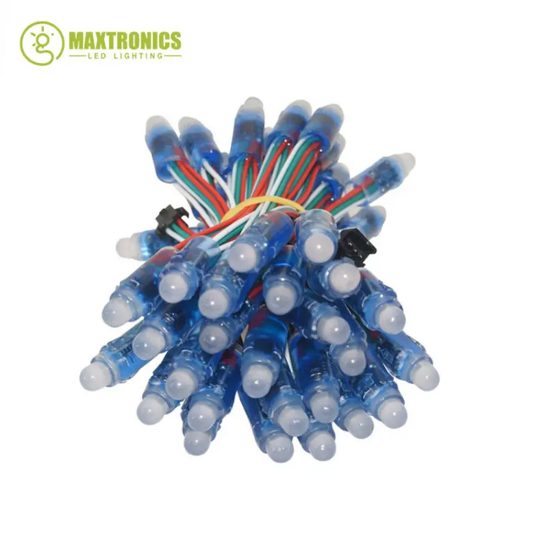 50pcs 4m/6.5meter DC5V WS2811 Full Color LED Pixel Light Module 12mm 10cm/15cm wires IP68 waterproof RGB Digital led strings led modules lights string led module led light
