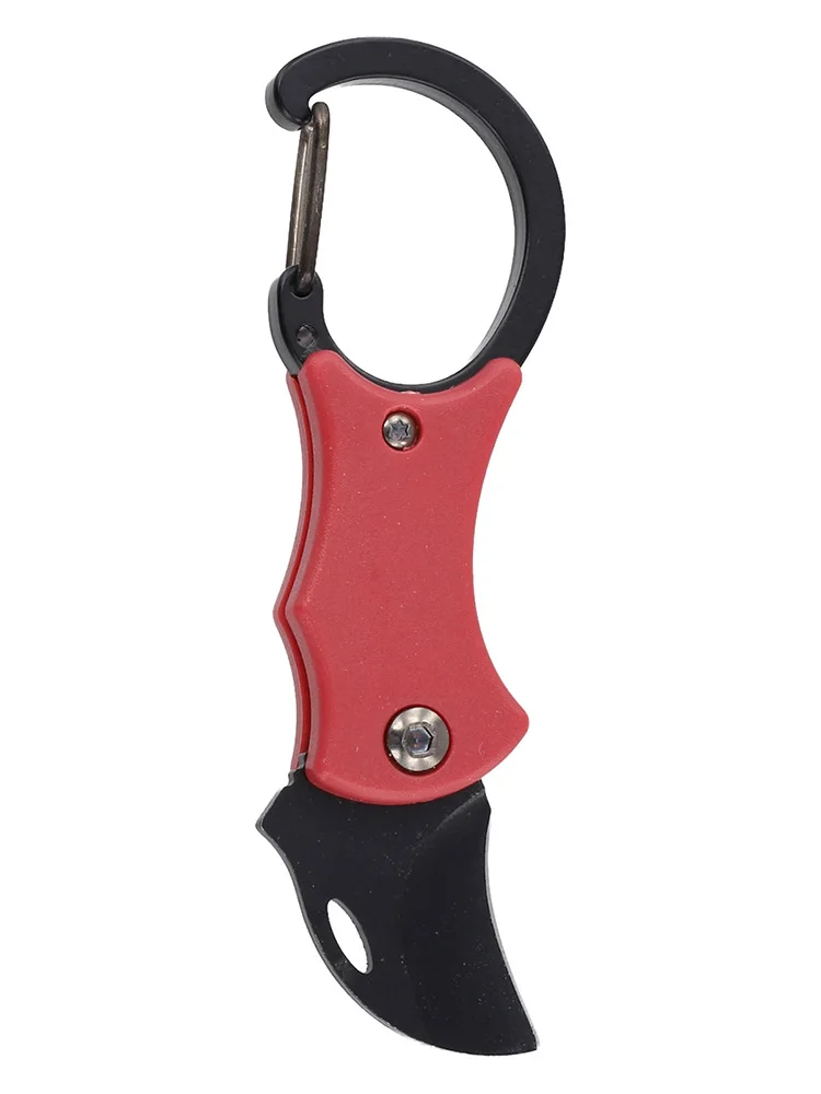 1pc Portable Small Pocket Cutter Carabiner Cutter Box Cutter Keychain Folding Mini Cutter Unboxing Tools