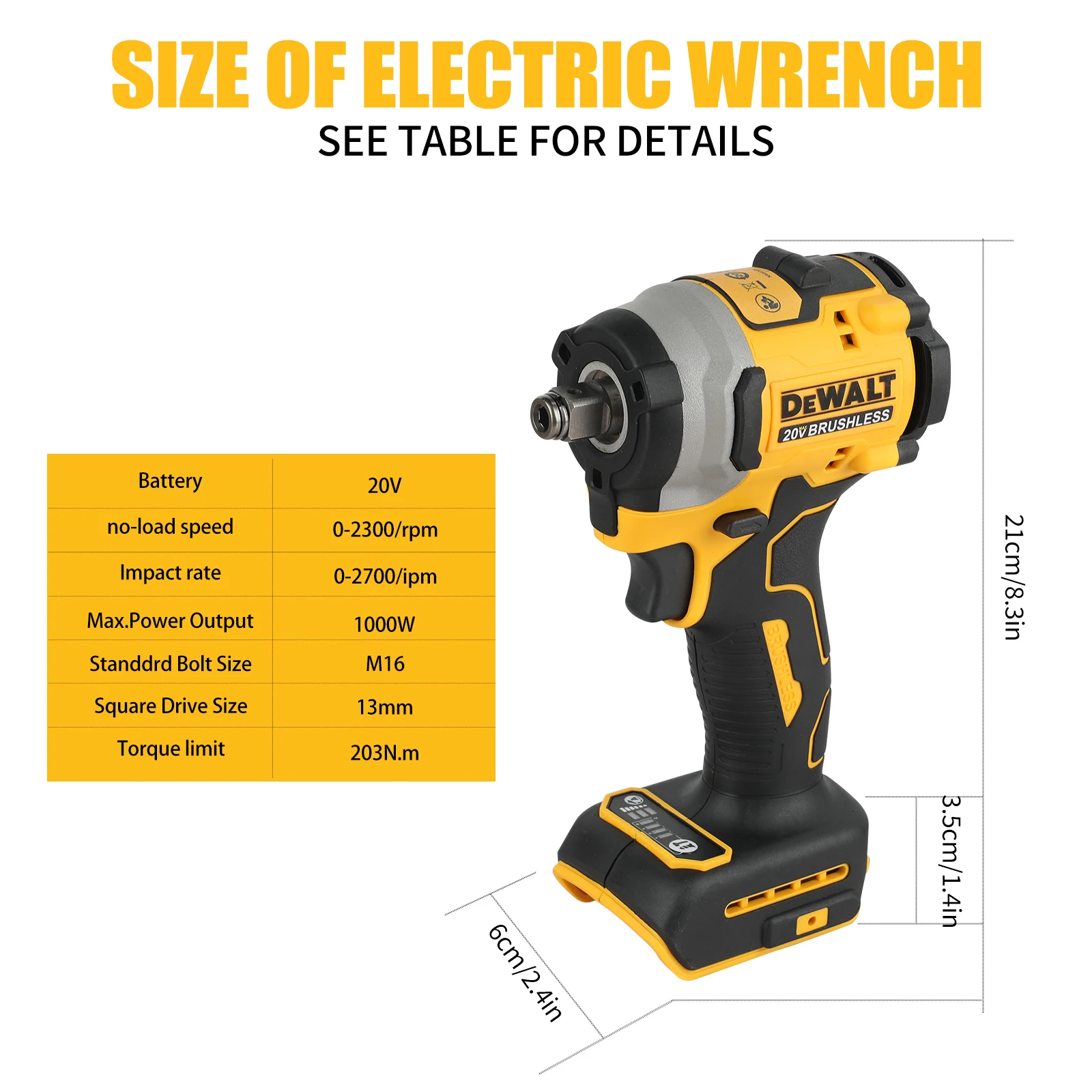 DEWALT DCD850 Brushless Cordless Electric Drill 20V Rechargeable Impact Screwdriver Multi-Function Hand Tool bare machine