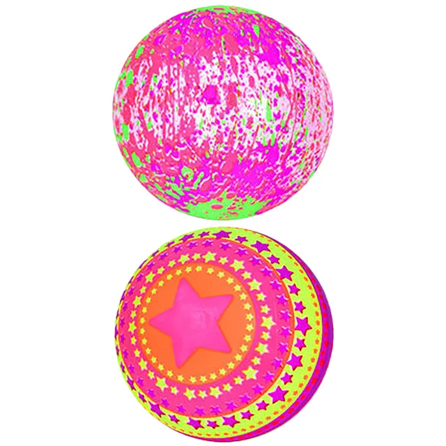 2 Pcs Light up Soccer Ball Outdoor Toys Training Glowing outside Plastic Child Kids
