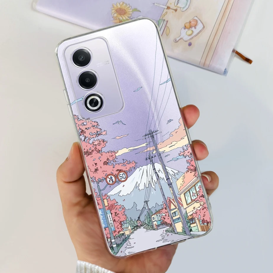 Luxury Flowers Painted Soft Silicone Phone Case - Elegant Bumper Cover