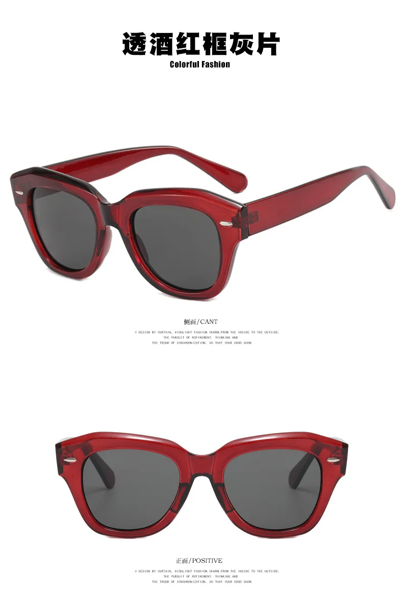 Unregelmäßige Nieten-Sonnenbrille 2024 Neue Strand- und Ausflugs-UV-Sonnenbrille Outdoor-Reitbrille Modischer Trend Business Casual – Detail 10