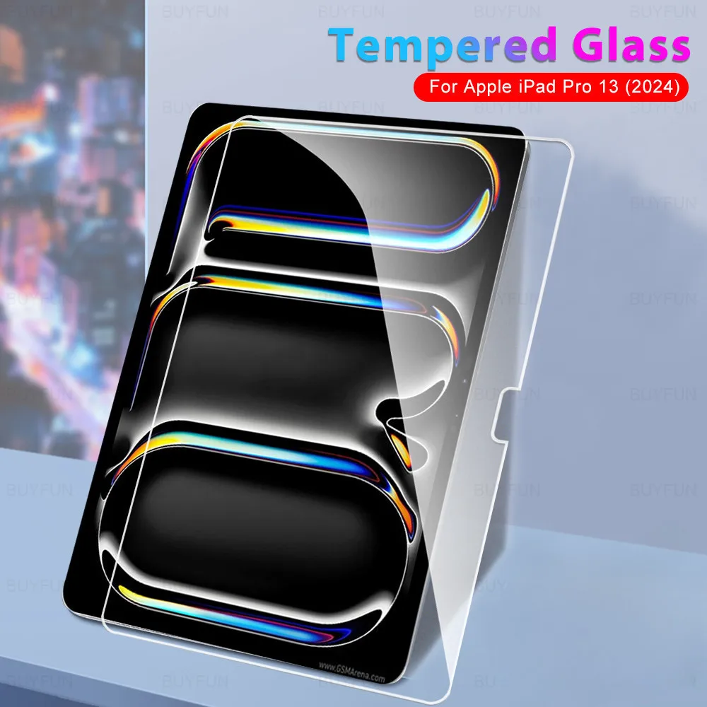 2PCS For iPad Pro 5th M4 2024 11 A2837 Screen Protector for iPad Air 11 Air 6th Gen Pro 13 7th Air 13 inch A2903 Tempered Glass