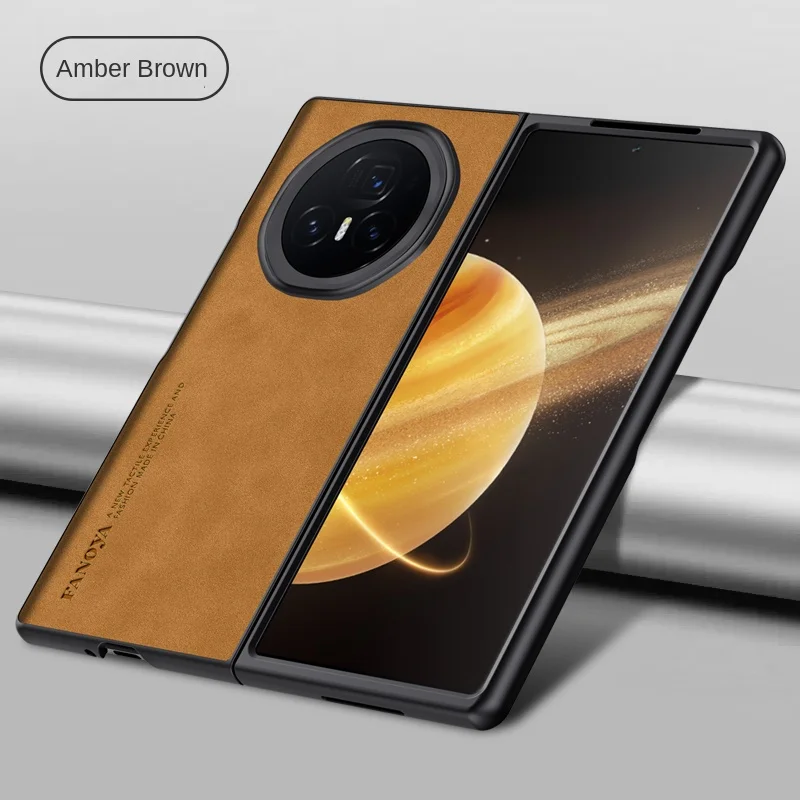 Premium PU Leather Matte Shockproof Phone Case - Hard PC Back Cover
